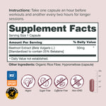 AltRed Supplement Facts